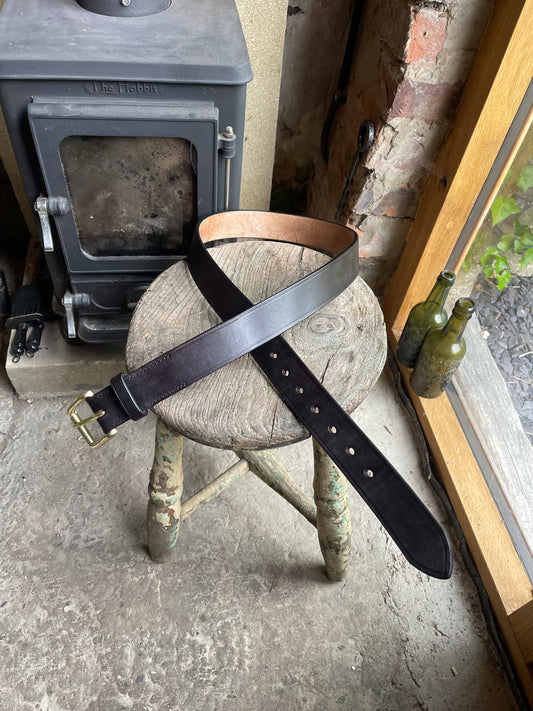 Leather Belt handmade and saddle stitched